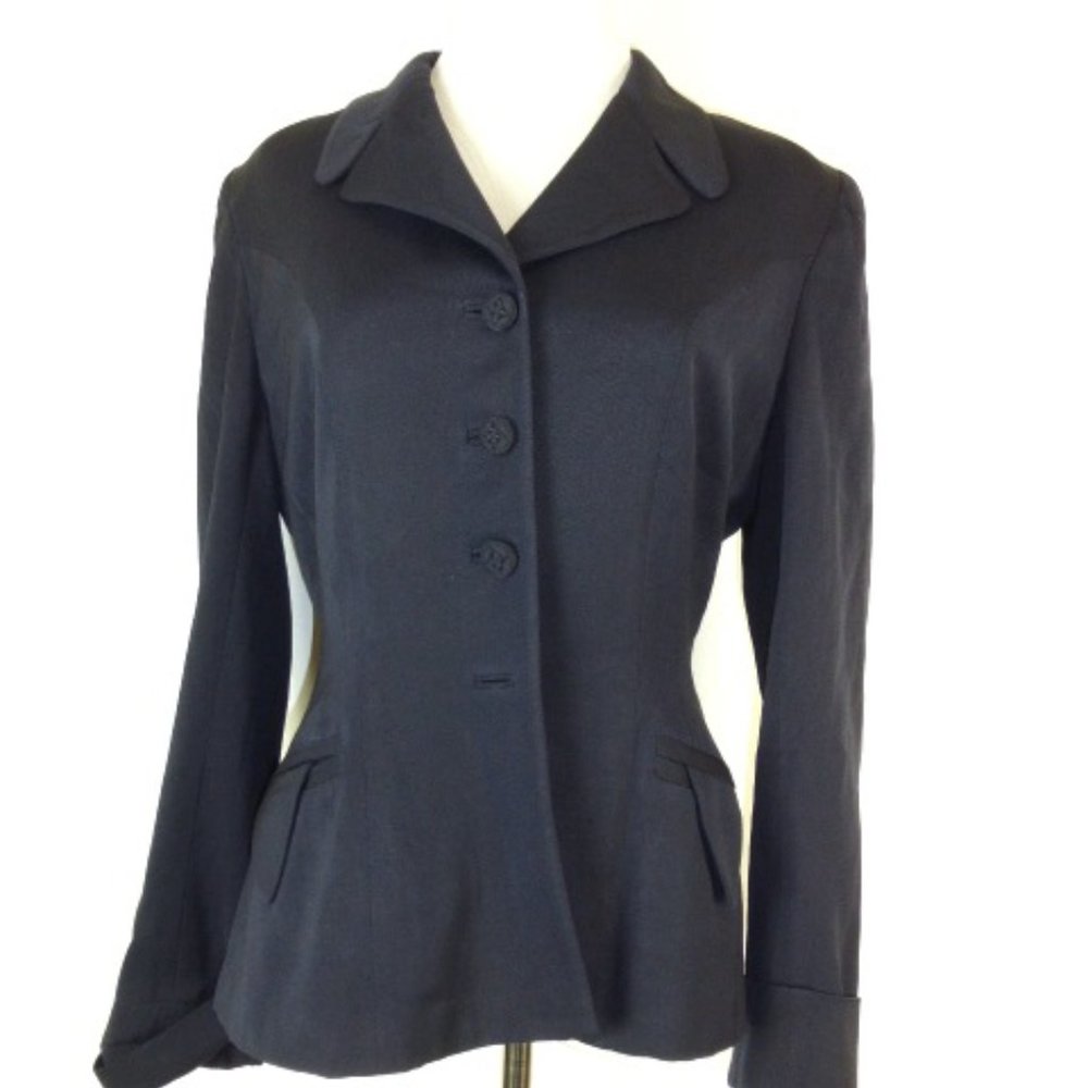 Vintage 50s navy blue blazer custom jacket M